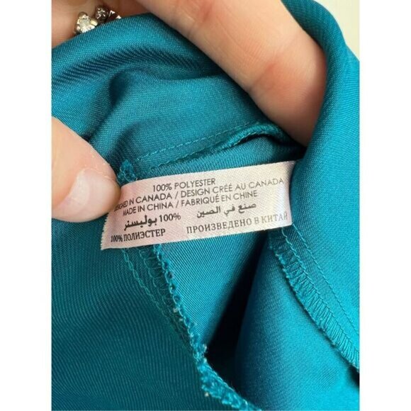 Vintage Y2K La Vie En Rose Women’s S/M Blue Satin Belted Nightwear Robe Sleepwea - Picture 13 of 15